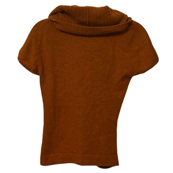 Max Mara Burnt Orange Wool Cashmere Knit Sweater Top Size Small - Picture 3 of 5